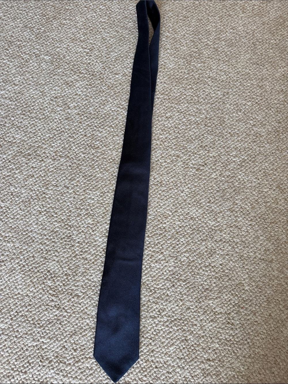 Classic Navy Men's Tie - Timeless Solid Neck Tie